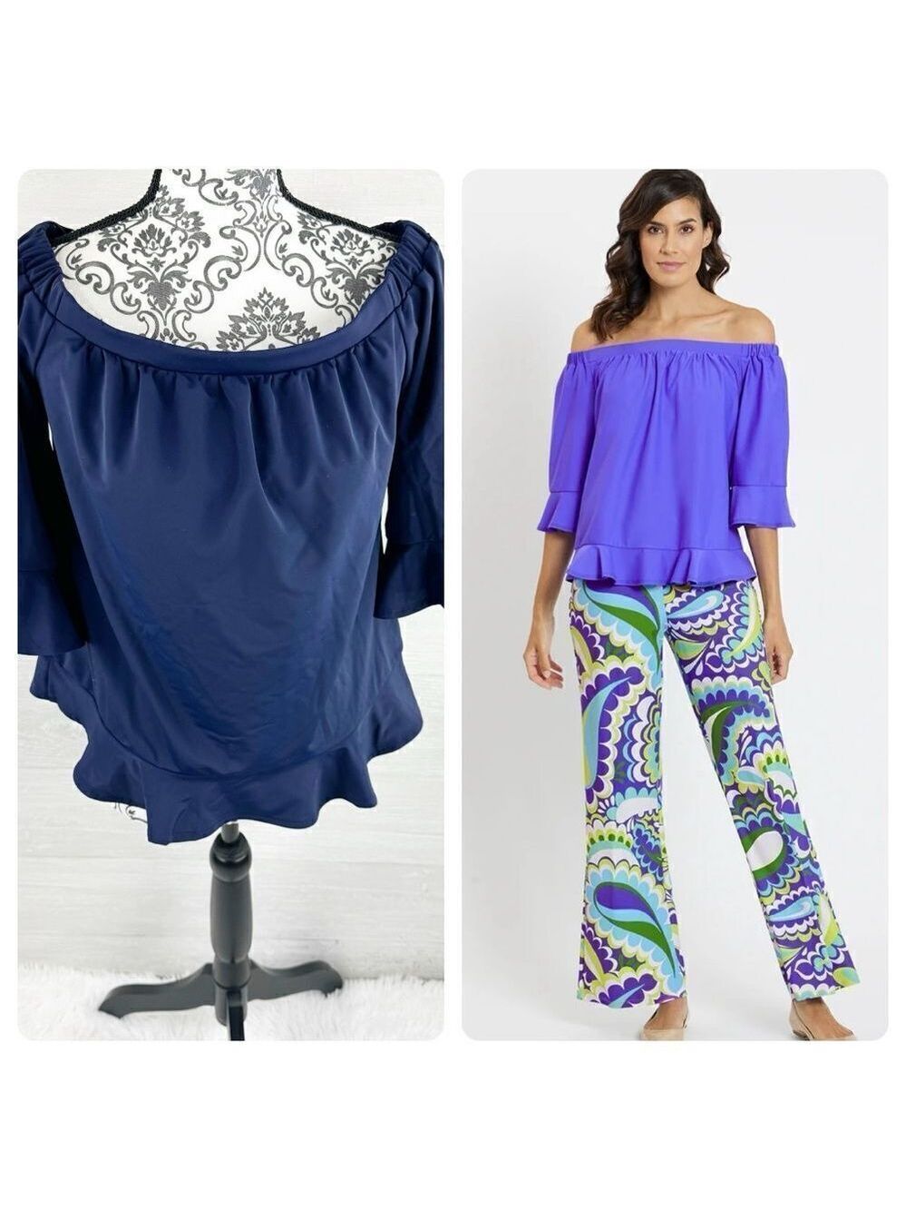 Jude Connally Demi Off Shoulder Flounce Top